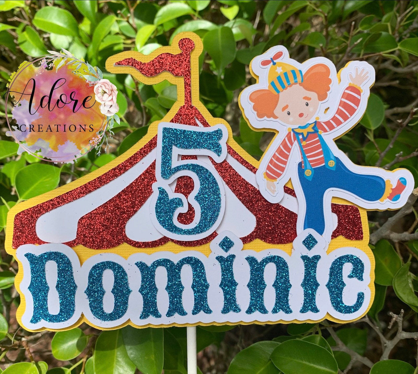 Circus Theme Cake Topper, Circus Party Decorations, Carnival Cake Topper, Carnival Theme Cake Topper, Big Top Cake Tipper