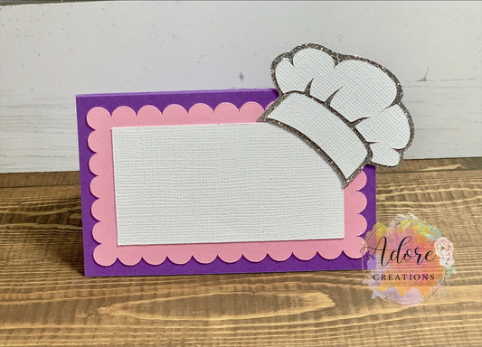 Baking Party Food Tents/Place Cards, Baking Party Food Labels, Set of 10