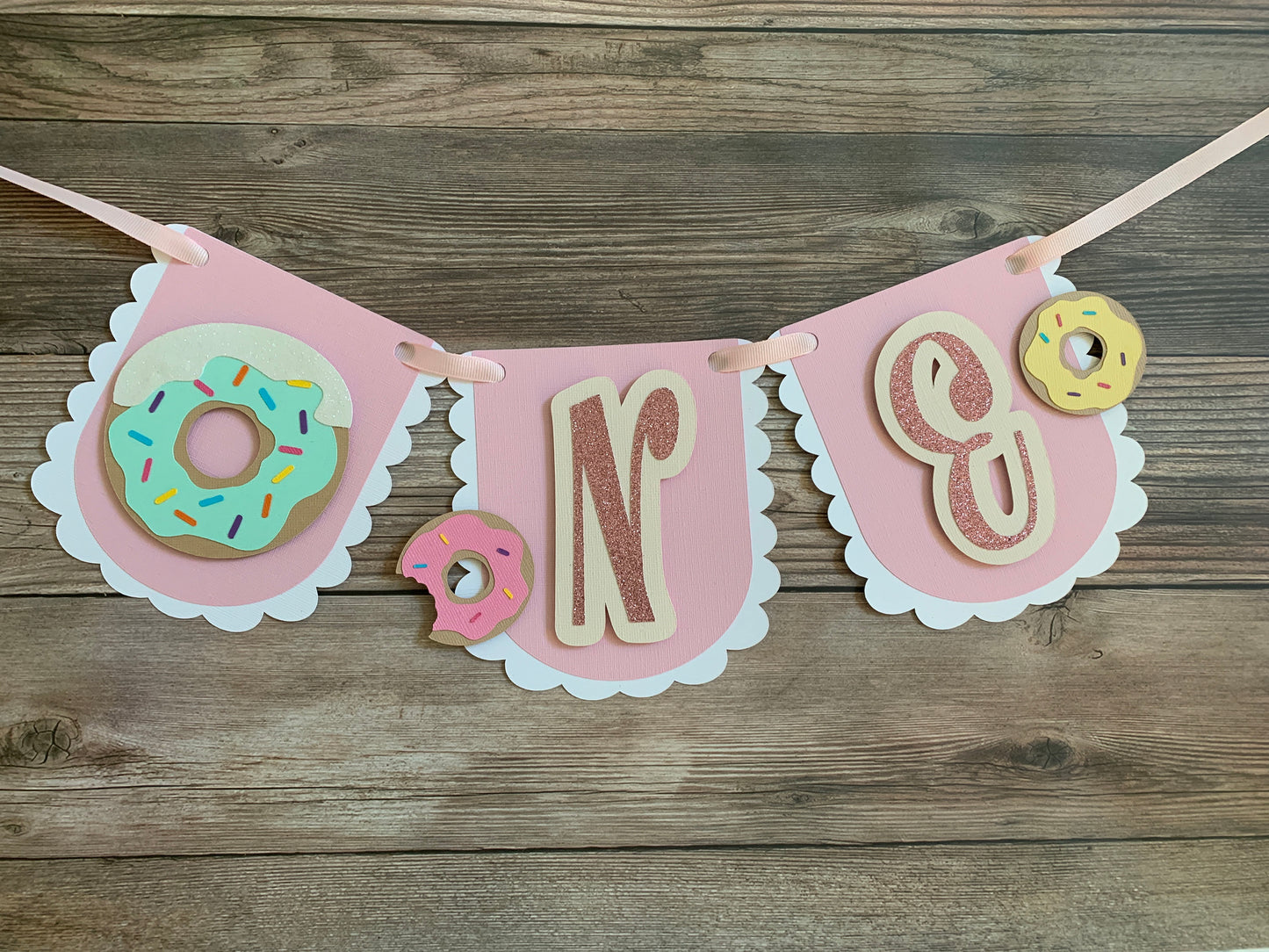 Donut High Chair Banner, Sweet One High Chair Banner, Donut Grow Up High Chair Banner