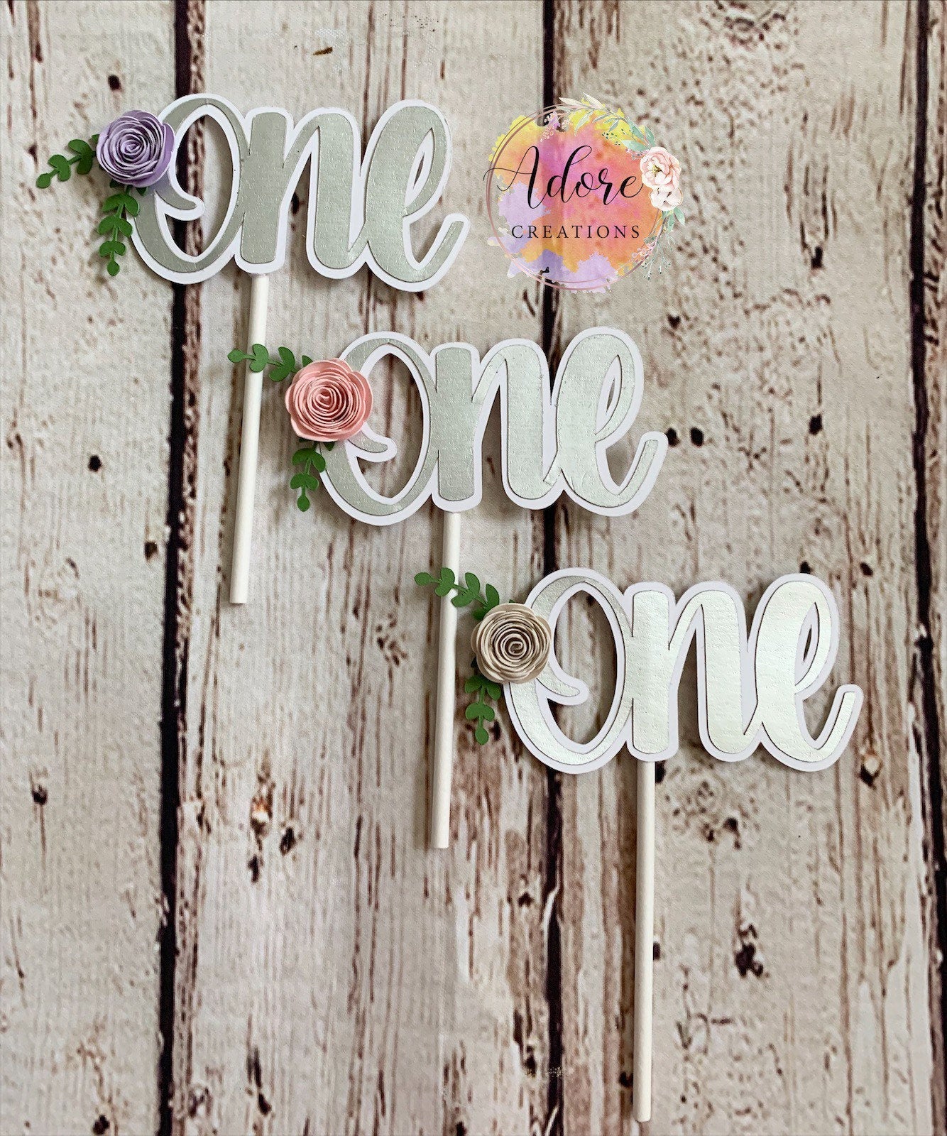 Rose Banner, Rose Highchair Banner