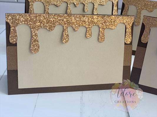 Honey Pot Food Tents/Place Cards, Pooh Honey Pot Food/Place Cards-Set of 10