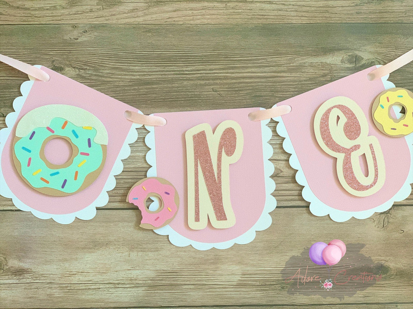Donut High Chair Banner, Sweet One High Chair Banner, Donut Grow Up High Chair Banner