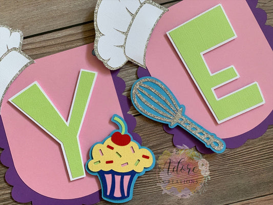 Baking Party Banner, Cooking Party Banner