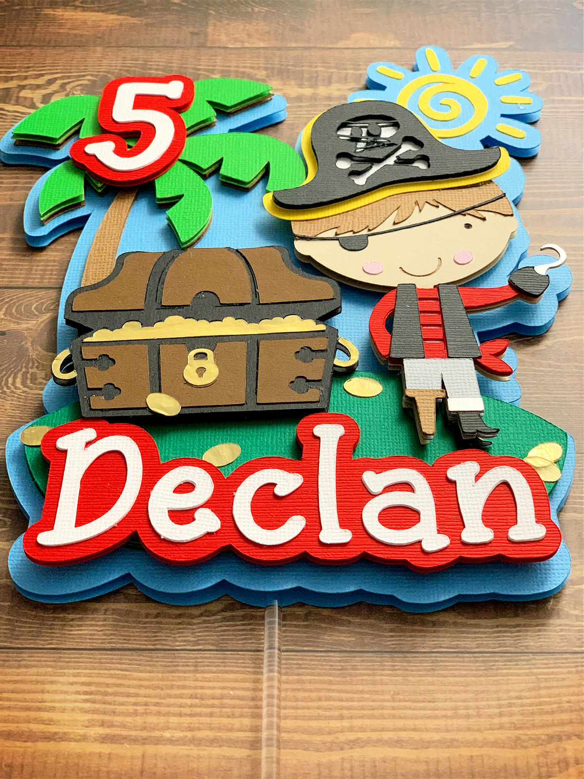 Pirate Birthday Cake Topper, Pirates Theme Party, Pirate Centerpieces