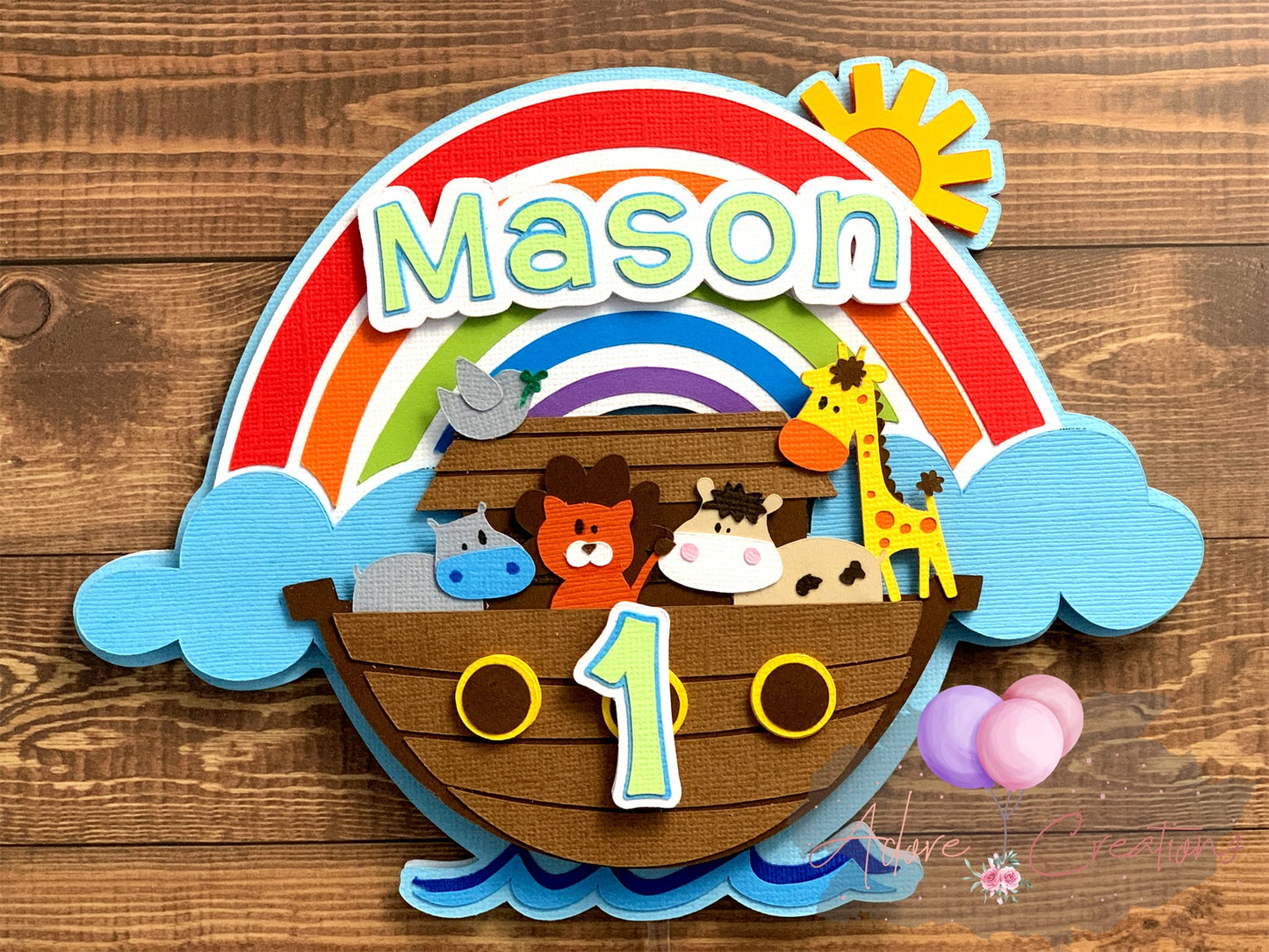 Noah’s Ark Cake Topper