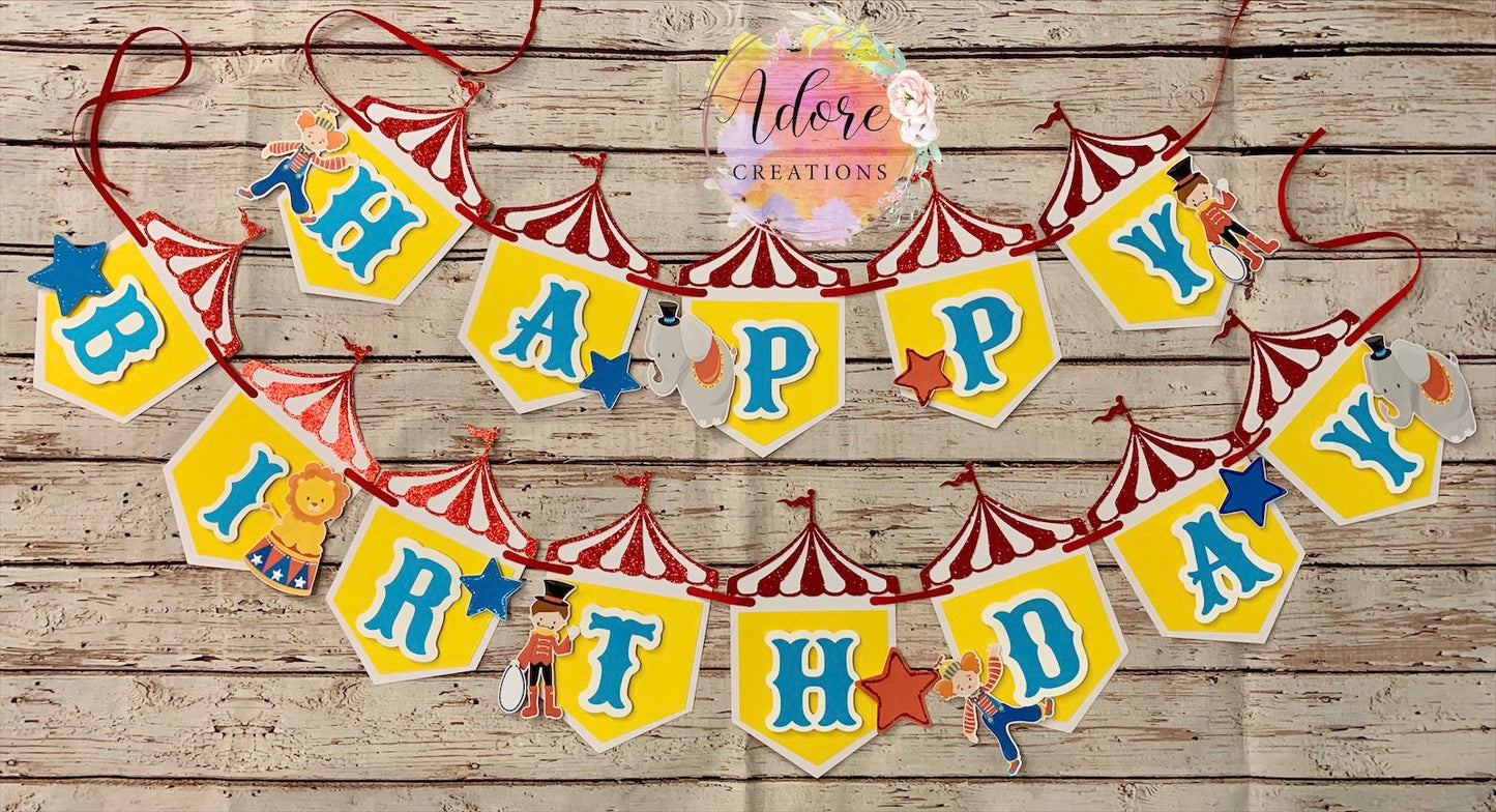 Circus Theme Cake Topper, Circus Party Decorations, Carnival Cake Topper, Carnival Theme Cake Topper, Big Top Cake Tipper