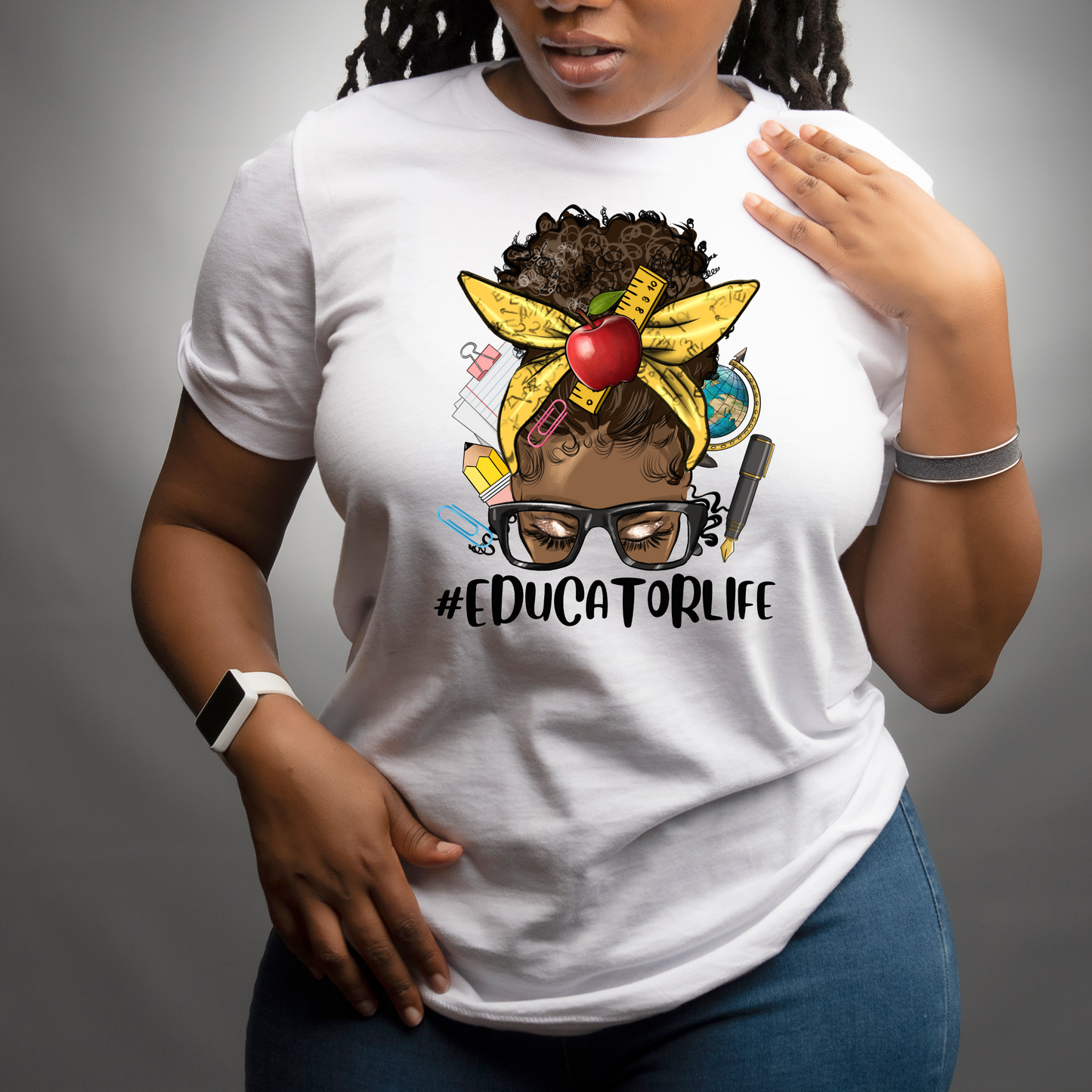 Afro Teacher Life Shirt