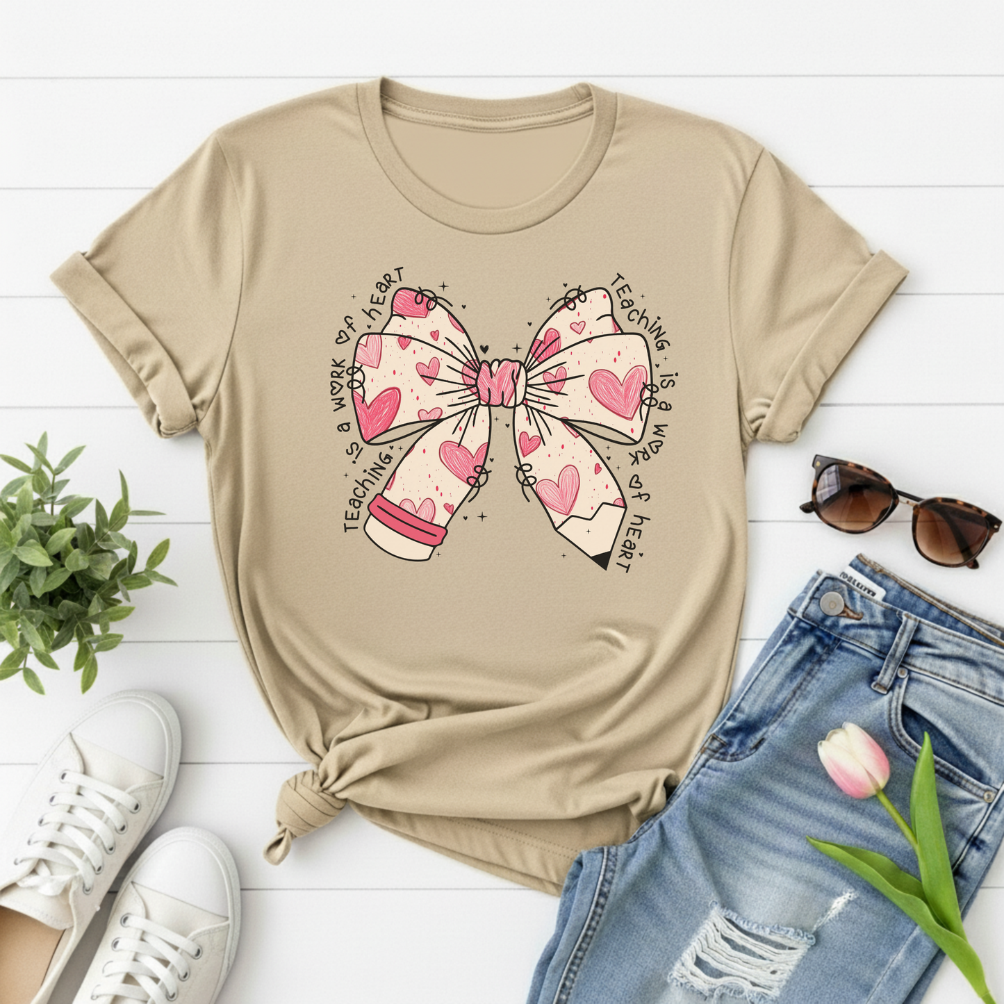 Teaching Is a Work of Heart – Tee or Crewneck