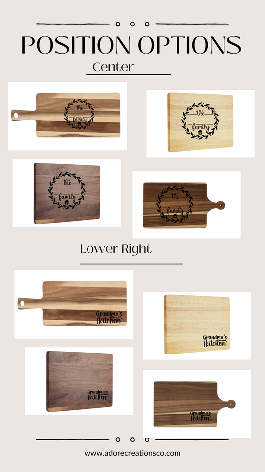 Custom Engraved Cutting Board