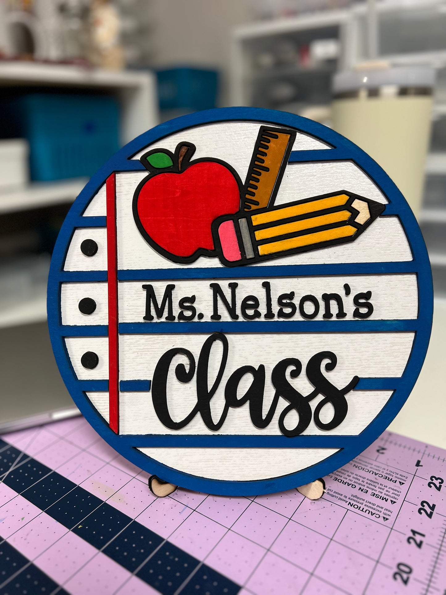 Teacher Paper Desk Sign