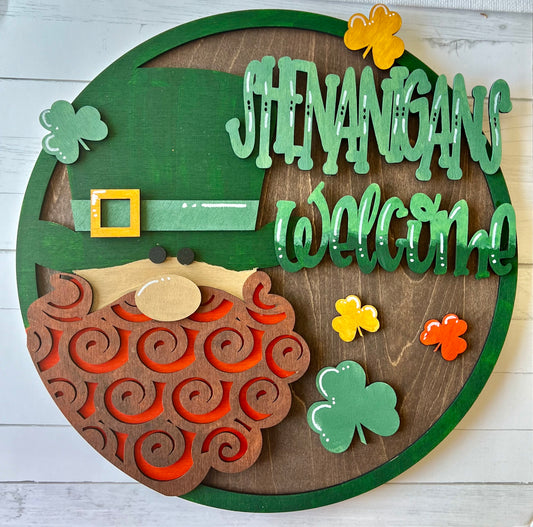 St. Patrick's Day Door Sign
