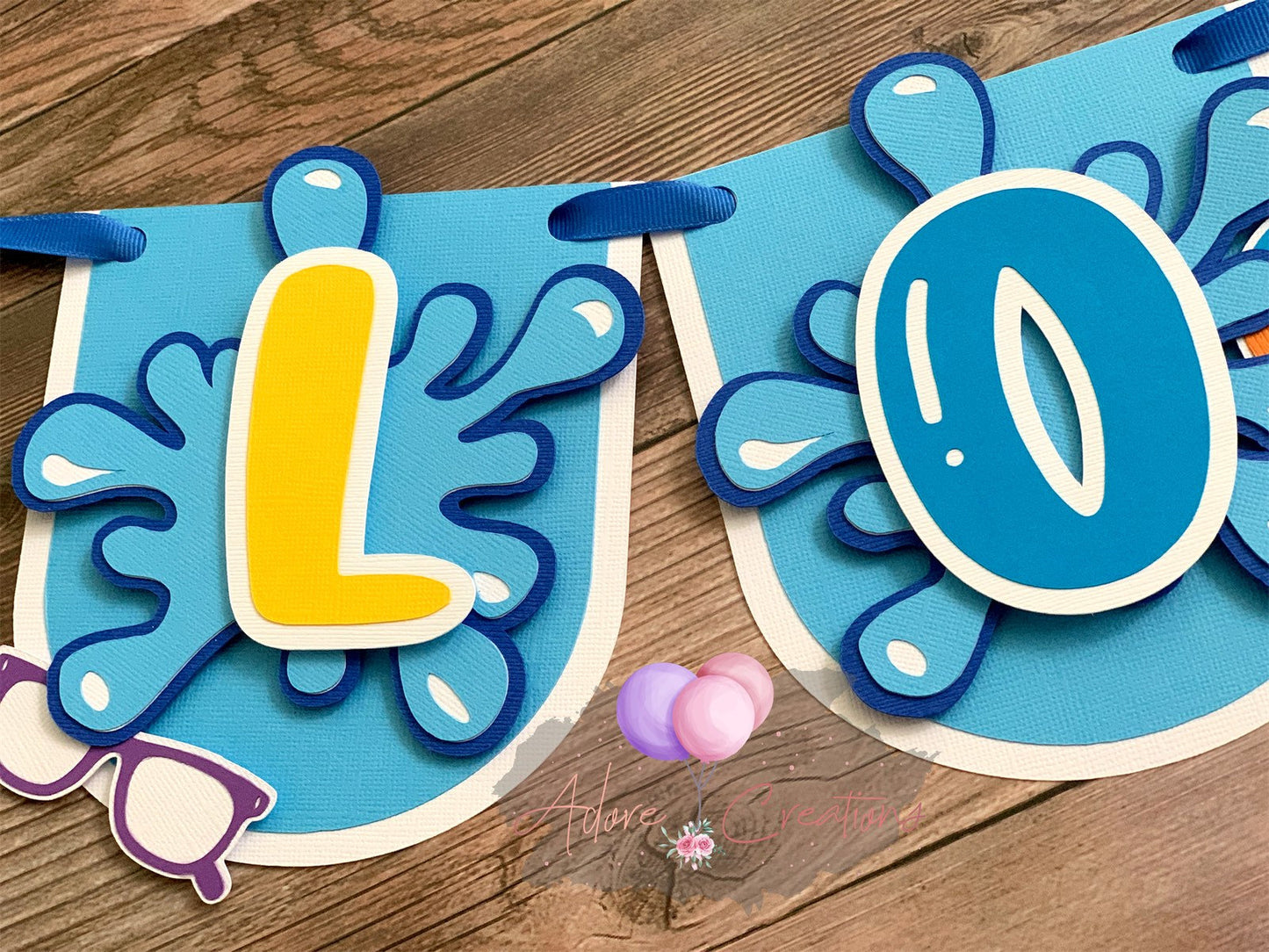 Pool Party Birthday Banner, Personalized Pool Birthday, Splash Banner, Water Party Birthday Decorations
