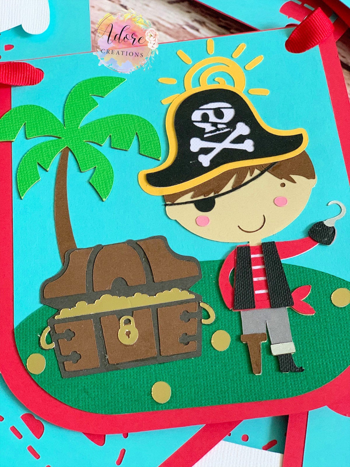 Pirate Banner, Ships Ahoy! Banner, Pirate Birthday Banner