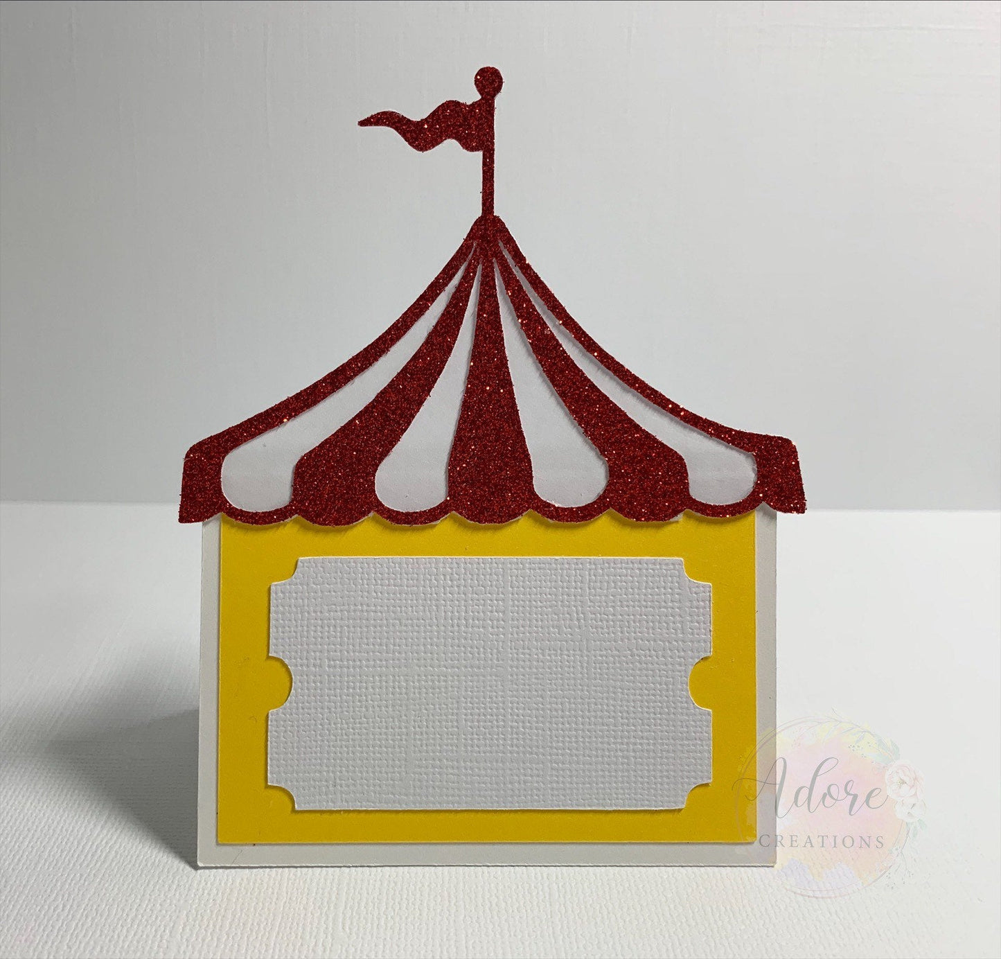 Circus Party Food Tents, Circus Food Place Cards, Circus Food Labels, Set of 10