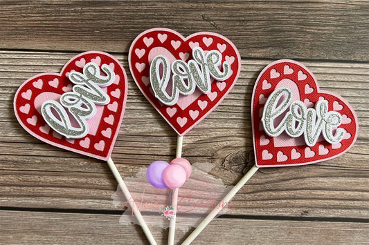 Valentine’s Day Cupcake Toppers
